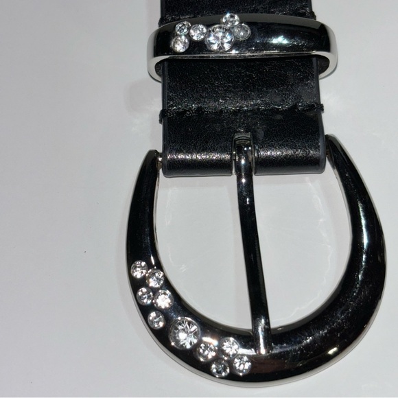 WHBM Black Leather Belt Size XS main image 4